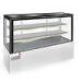 Marble Based Rectangular Refrigerated Cake Display Cabinets , White / Black
