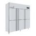 Grey French Door Commercial Refrigerator Freezer for Kitchen , Restaurant