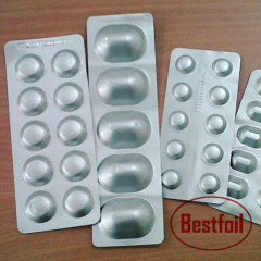 Alu alu foil pharmaceutical blister pack