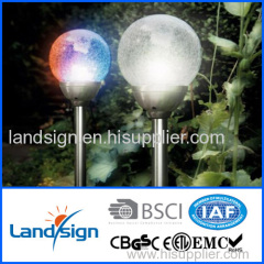 solar glass ball light