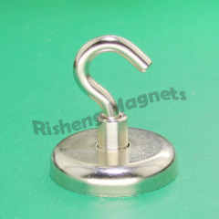 Rare Earth Neodymium Magnetic Hooks N35 D42mm Strong Pot With Magnet