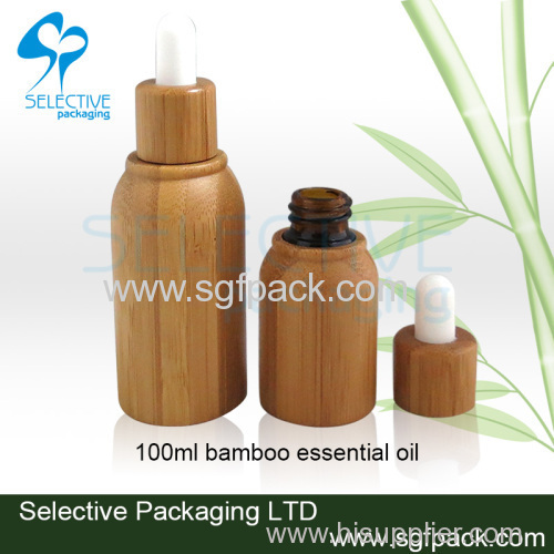 bamboo glass essential oil bottle 5ml 10ml 15ml 20ml 30ml 50ml 100ml inner glass dropper bottle