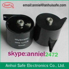 Snubber resin filled capacitor for high frequency welding inverter