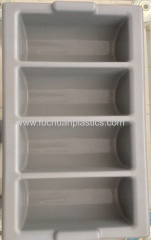 four lattice plastic tableware box