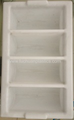 four lattice plastic tableware box