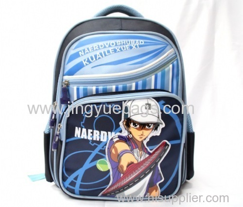 Tennis Wang Zinan cartoon book bag