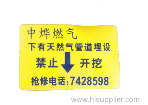 Underground cables directory marking board