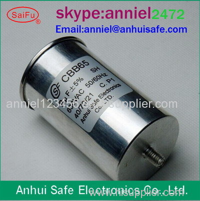Aluminum Can Cylindrical AC Run Capacitor CBB65