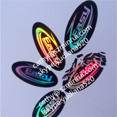 adhesive sticker type and custom own logo hologram sticker