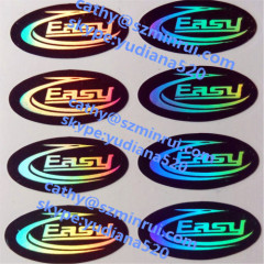 adhesive sticker type and custom own logo hologram sticker