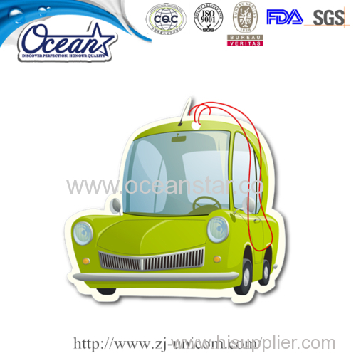 New design hanging car paper air freshener custom promotional items