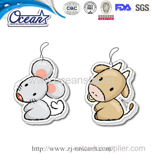 Chinese Zodiac hanging car paper air freshener promotion company