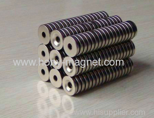 Strong Force Rare Earth Neodymium Countersink Ring Magnets