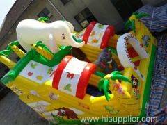 Elephant Jungle Inflatable Slide