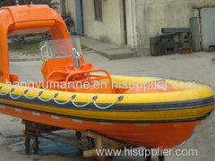 CCS, BV,EC,ABS Approved SOLAS Standard Diesel Engine Fast Rescue Boat