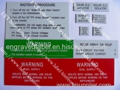 Australia Standard Solar Labels