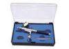Portable Dual Action airbrush gun for cake decorating with plastic dropper , wrench