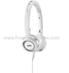 AKG K452 High Performance Mini Portable Over-Ear Headphones with In-Line Microphone in White