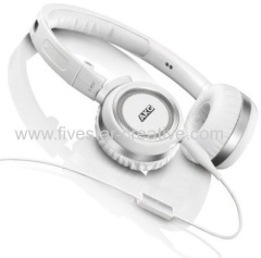 AKG K452 High Performance Mini Portable Over-Ear Headphones with In-Line Microphone in White