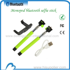 extendable monopod selfie stick with cable