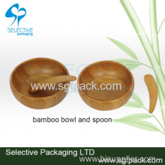 cosmetic makeup tools wooden or bamboo spoons spatula and bamboo bowl for mask