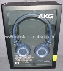 AKG K452 Blue Premium Foldable On-Ear Headphone Stereo Headset with Mic