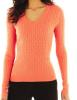 hot sale women's v-neck pullover sweater