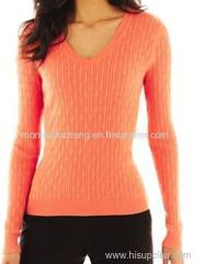 hot sale women's v-neck pullover sweater