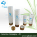 cosmetic plastic tube WITH WOODEN BAMBOO CAP