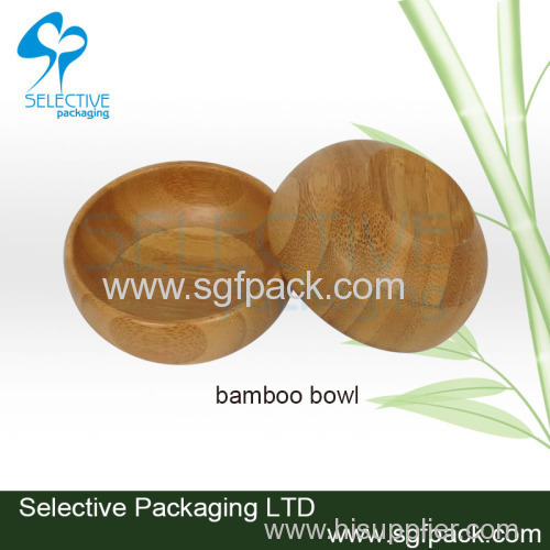 Bamboo Bowl for mask with bamboo spatula cosmetic tool