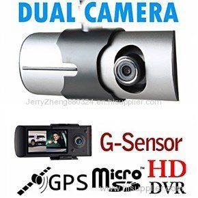 2.7 inch x3000 gps dual lens car camera driver cctv blackbox vehicle camcorder super quality for Russia Ukraine market