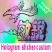 special high security holographic feature label