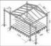 Concert Aluminum Stage Truss Tower With Roof Stage 760mm X 600mm