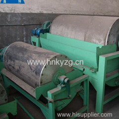 Long durability wet high-intensity magnetic separator used for reduction of the iron from quartz sand