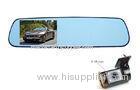 4.3 Inch LCD AVI F20 HD 1080p Rear View Mirror DVR With Dual Cameras