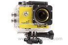 Portable Digital Wifi Outdoor Sports Camera / Helmet Action Camera Yellow Blue Grey Customized