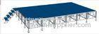 Movable Stage Platform Blue Outdoor / Truss Lifts Crank Stands