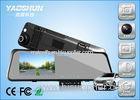 Dual Lens Two Channel 1080p Dash Cam GPS Rear View Mirror , 4.3 Inch