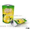 OEM Food Packaging Plastic Bags , Stand Up Dry Fruit Bag With Euro Hole
