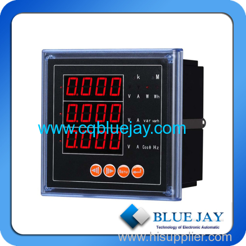 BJ-194E-9S4 LED display Multifunction power meter with RS235 modbus
