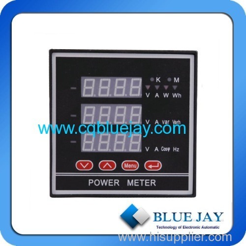 BJ-194E-2S4 LED display Multifunction power meter with RS 232 modbus