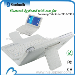 Waterproof wireless bluetooth keyboard for Samsung Tab 3 Lite T110/T111