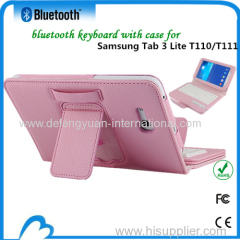 Waterproof wireless bluetooth keyboard for Samsung Tab 3 Lite T110/T111