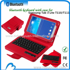 Waterproof wireless bluetooth keyboard for Samsung Tab 3 Lite T110/T111