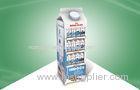 Milk - Carton - Shape Cardboard Display Racks Floor Display Stand for Milk