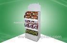 Water Ink / Silver / Golden Color Cardboard Display Racks for Store Display