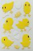 luminous yellow Decorative Puffy Animal Stickers For Girls stationery