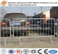 hot dipped galvanized metal crowded control barrier temporary fence