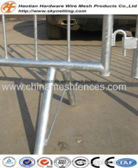 hot dipped galvanized metal crowded control barrier temporary fence