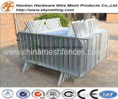 hot dipped galvanized metal crowded control barrier temporary fence